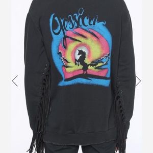 Palm Angels Fringe crew neck